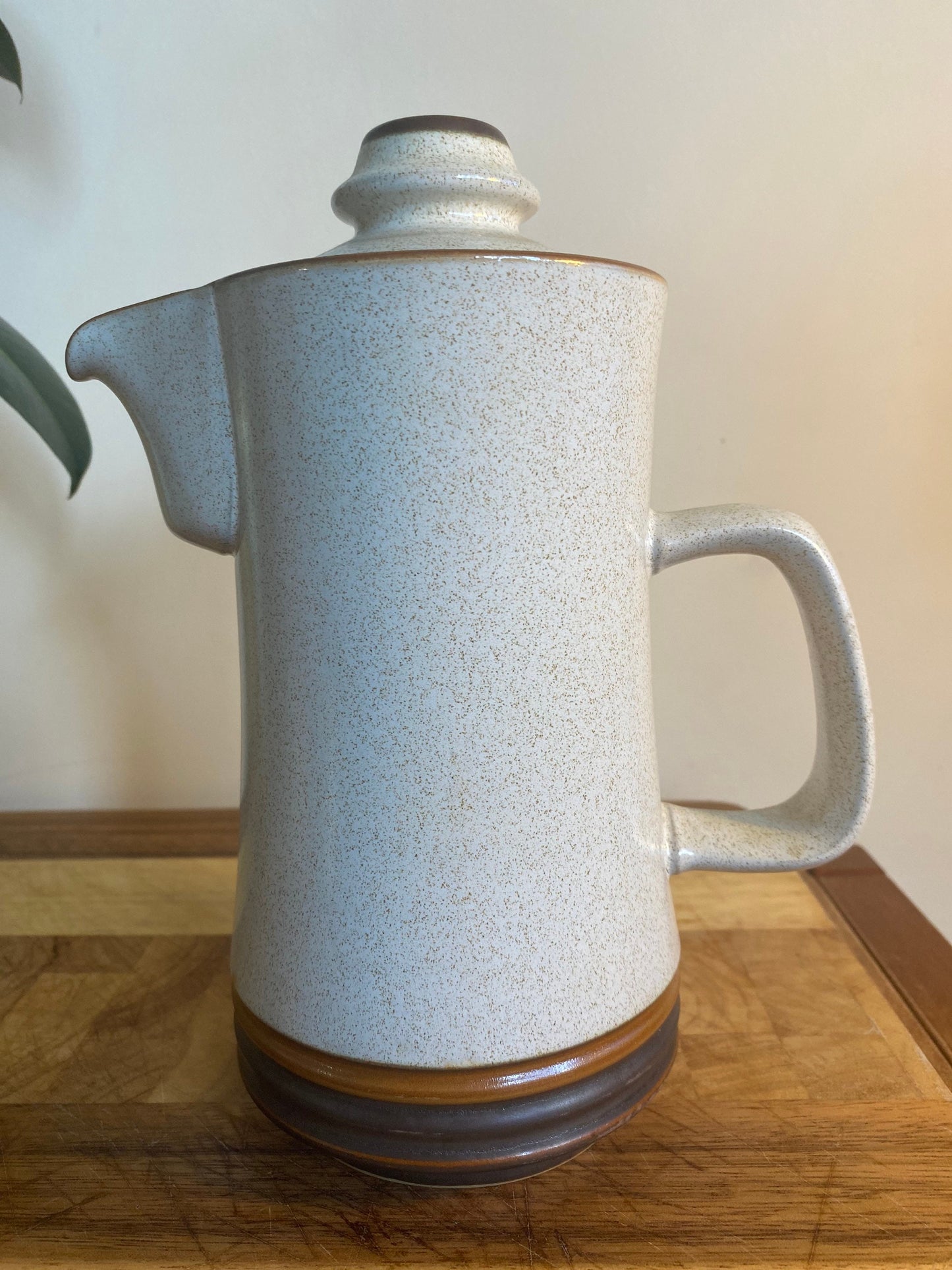 Denby Potters Wheel, Denby Coffee Pot, Vintage Denby, Coffee Pot, Vintage Pottery, Mid Century Denby, Denby Collectors, Neutral Pottery, Tea