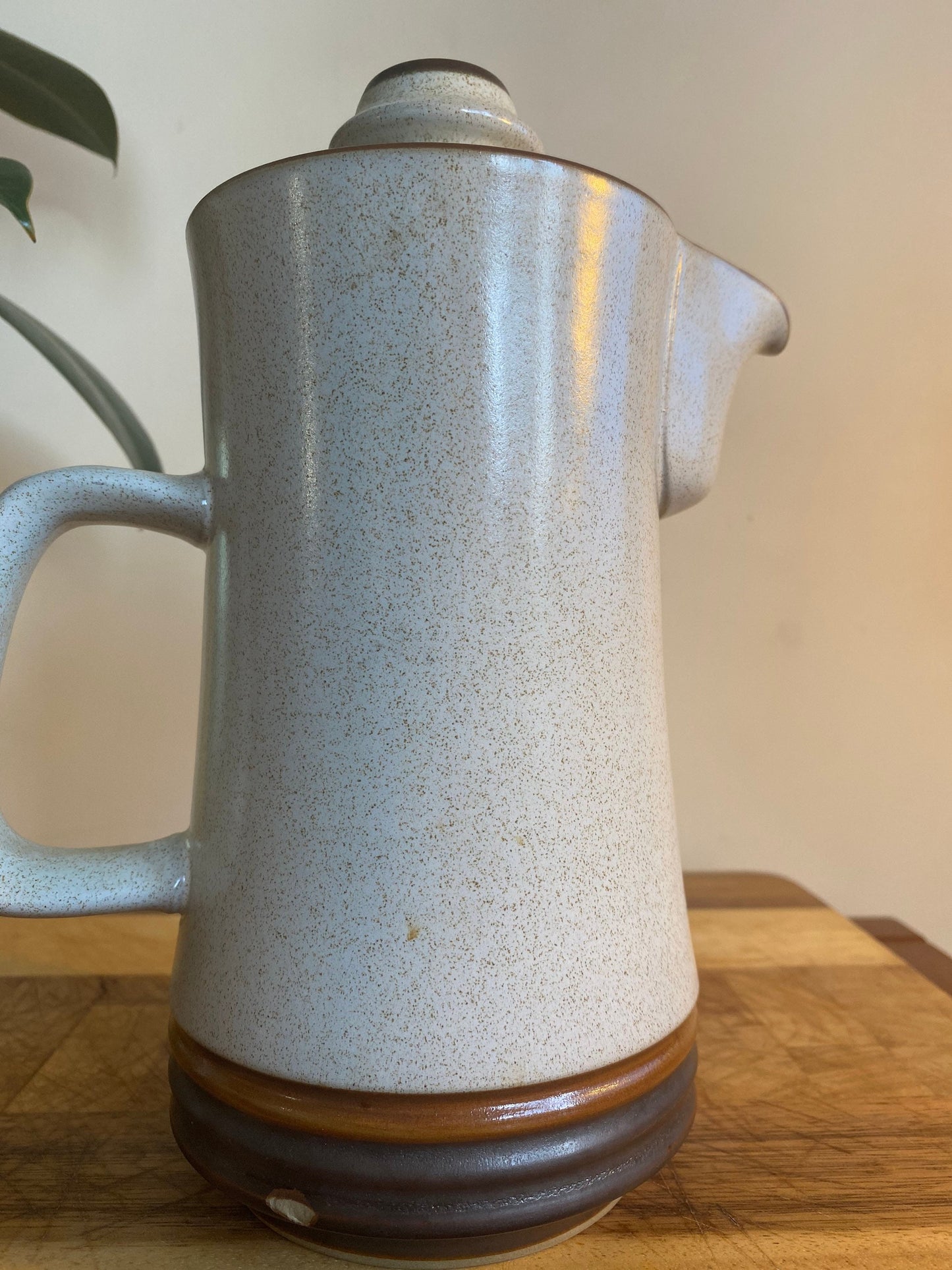 Denby Potters Wheel, Denby Coffee Pot, Vintage Denby, Coffee Pot, Vintage Pottery, Mid Century Denby, Denby Collectors, Neutral Pottery, Tea