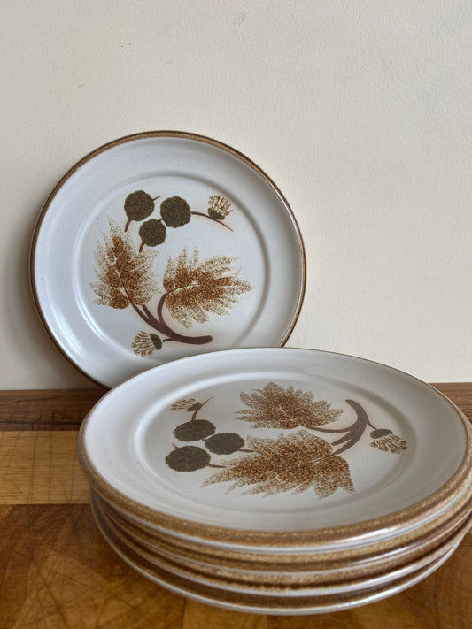 Vintage Denby Side Plates, Vintage Side Plates, Fall Table Decor, Autumn Table Decor, Vintage Plates, Vintage Dinner Party, Vintage Pottery