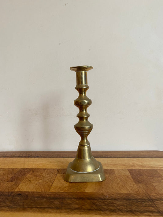 Vintage Brass Candle Holder, Mid Century Brass Candlestick Holder, Vintage Candleholder, Brass Candlestick, Vintage Brassware, Vintage Table