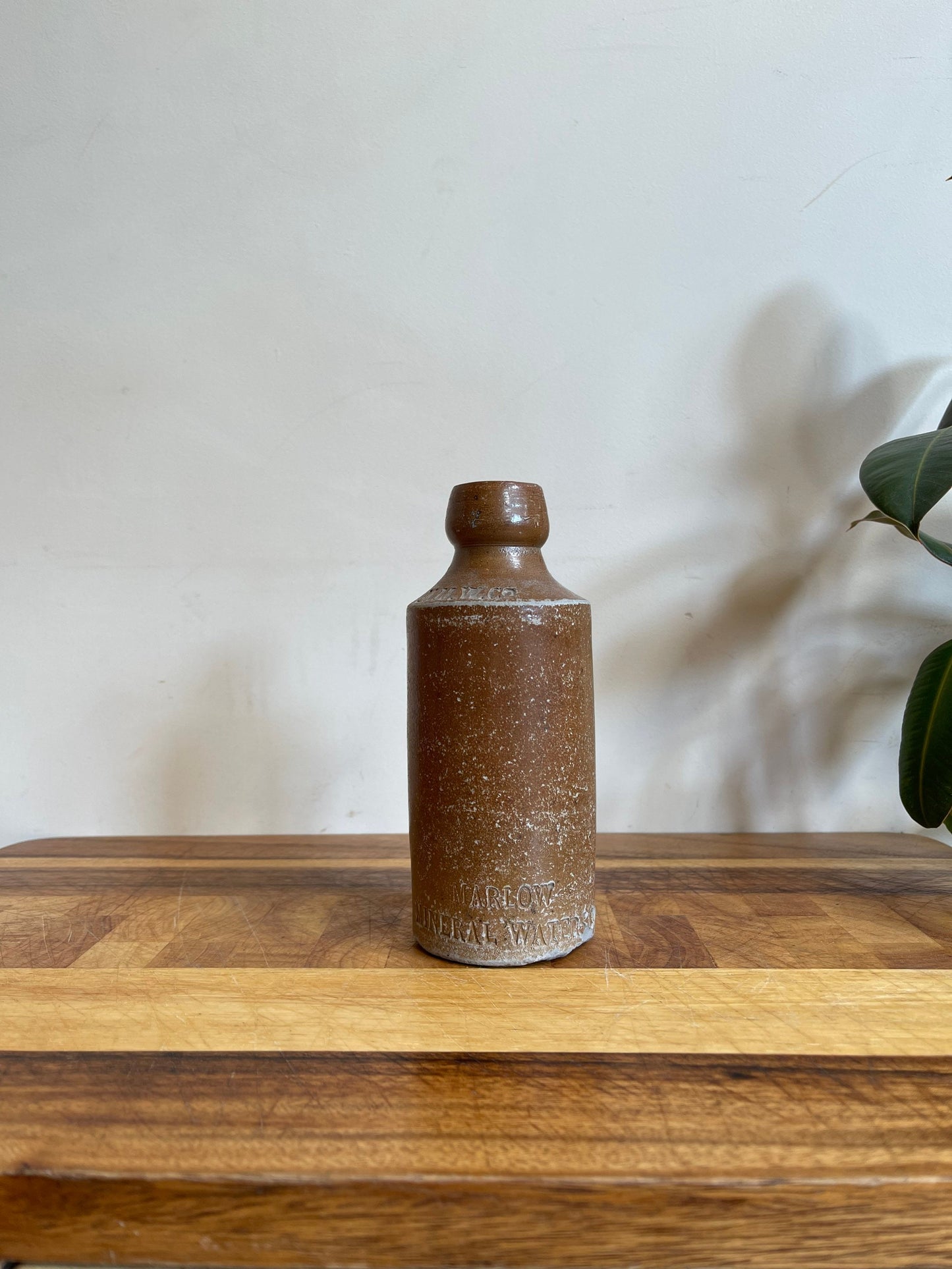 Antique Stone Mineral Water Bottle | Marlow Mineral Water Bottle | Vintage Stoneware Bottle | Antique Stone Medicine Bottle | Victorian