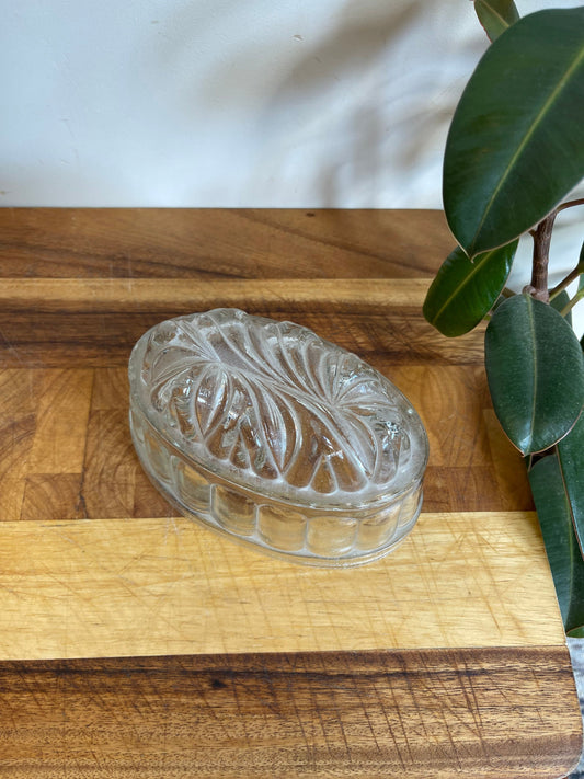 Vintage Ornate Glass Jelly Mould | Vintage Centrepiece | Vintage Table Decor | Vintage Tableware | Mid Century Glassware | Vintage Blacmange