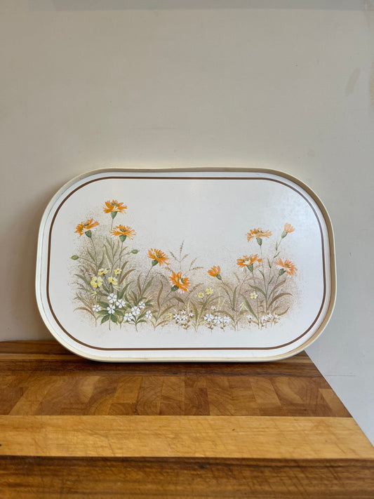 Vintage Decorative Tray | Vintage Melamine Tray | Vintage Floral Tray | Vintage Tea Tray | Vintage Cocktail Tray | Vintage Afternoon Tea |