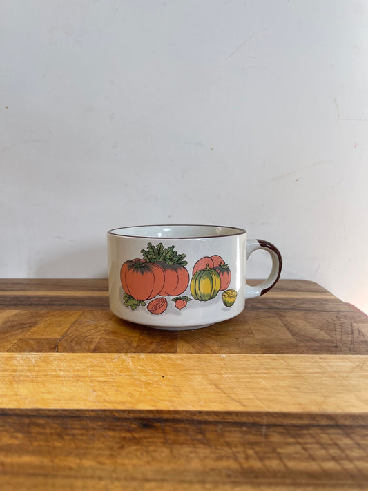 Vintage Kitsch Soup Mug | Vintage Gift | Vintage Soup Bowl | Vegetable Soup Bowl | Soup Bowl with Handle | Soup Gift | Vintage Tableware |