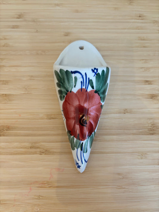 Vintage Painted Vase | Wall Mounted Vase | Vintage Wall Vase | Bud Vase | Cute Gift | Vintage Gift | Vintage Small Vase | Salt Cellar Vintag