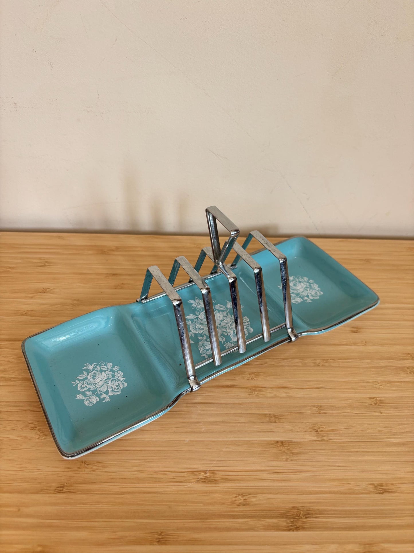 Vintage Stylecraft Blue and Silver Toast Rack | Vintage Breakfast Ware | Vintage Tableware | Brunch Tableware | Vintage Gift | Toast Holder