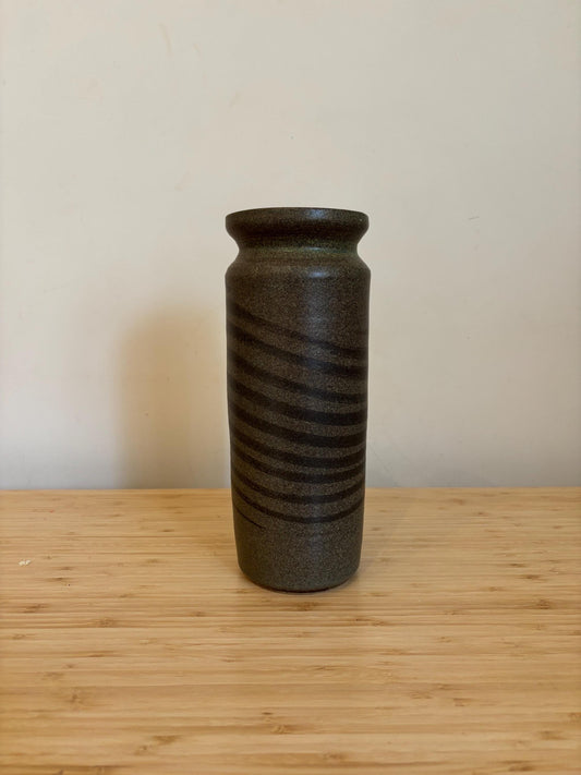 Vintage Neutral Coloured Stoneware Vase | Handmade Vintage Vase | Large Vintage Vase | Mid Century Vase | Vintage Gift | Stoneware Vase