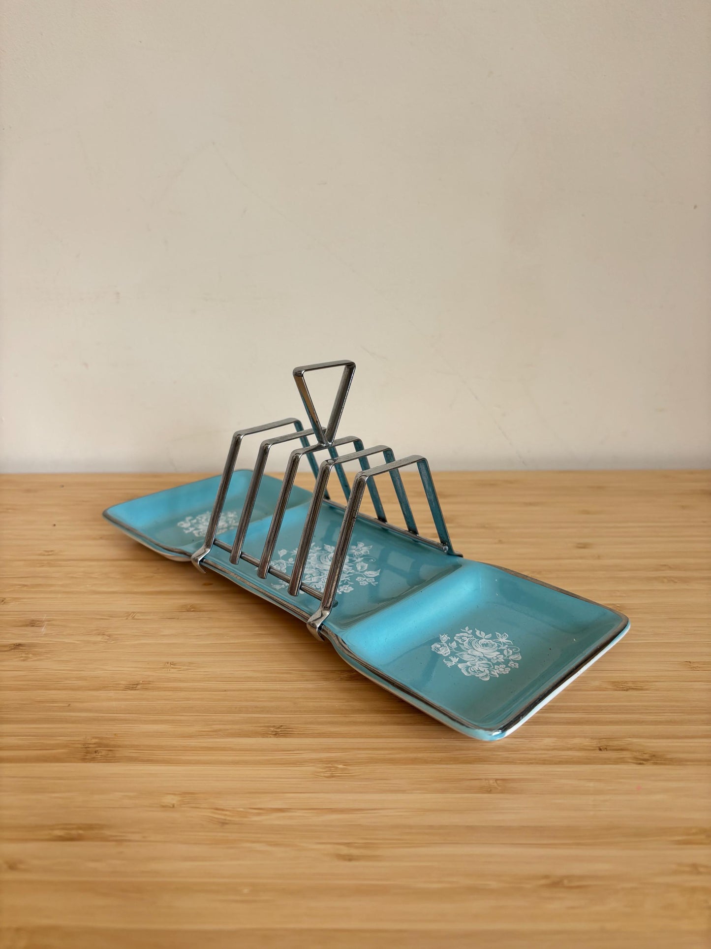 Vintage Stylecraft Blue and Silver Toast Rack | Vintage Breakfast Ware | Vintage Tableware | Brunch Tableware | Vintage Gift | Toast Holder