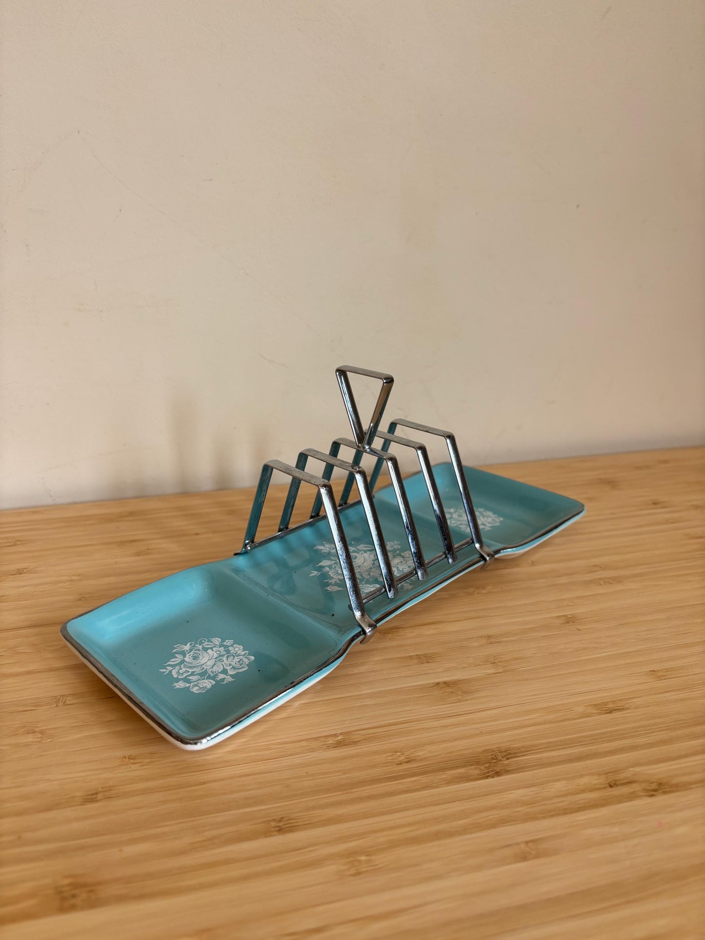 Vintage Stylecraft Blue and Silver Toast Rack | Vintage Breakfast Ware | Vintage Tableware | Brunch Tableware | Vintage Gift | Toast Holder